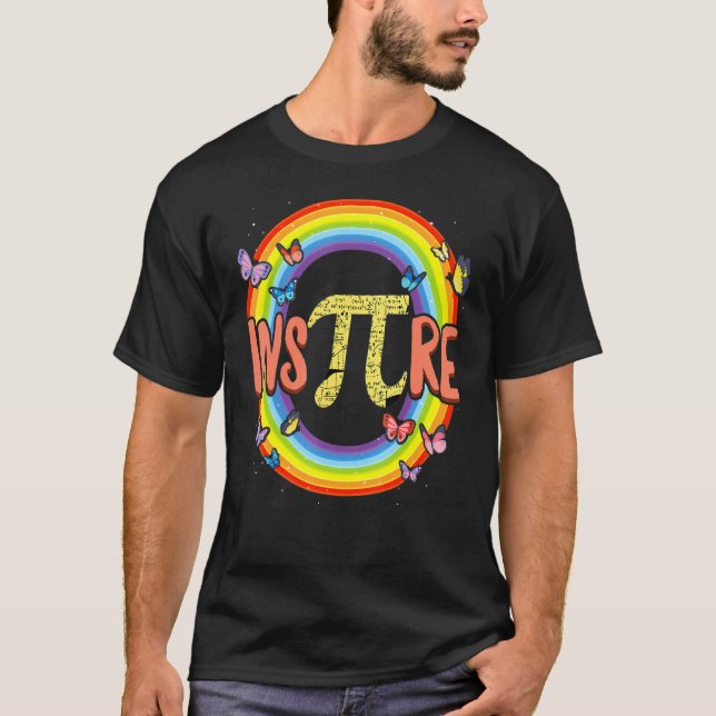 T-shirt Pi Day Inspire Rainbow Math (Devant)