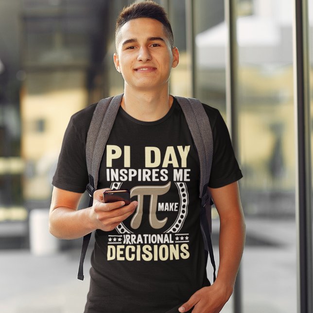 T-shirt PI Day: Irrational Decisions, funny PI Day gift (Créateur téléchargé)