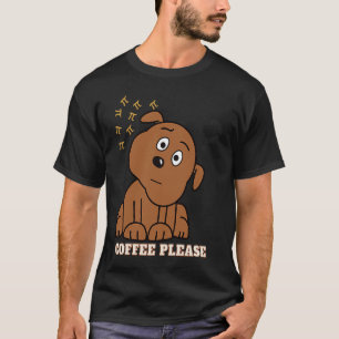 T-shirt Pi Day Math Café et chien Géométrie Trigonométrie