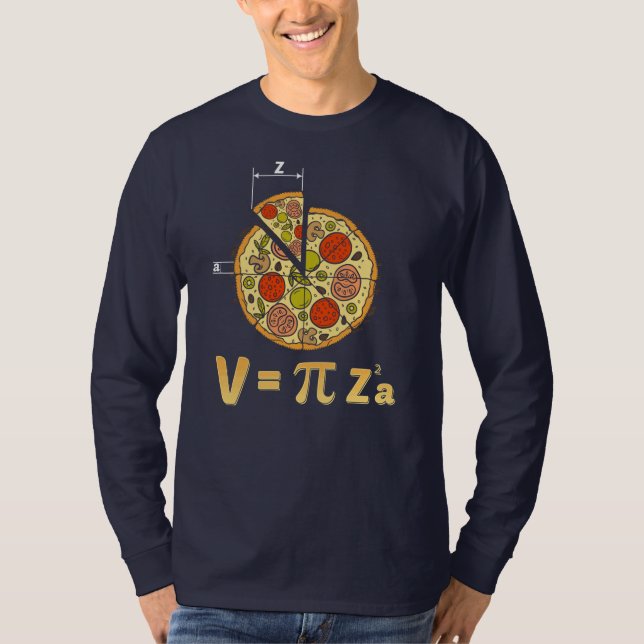 T-shirt Pi Day Math Enseignant Pizza Gag (Devant)