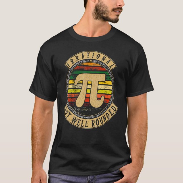 T-shirt Pi Day & Math Geek Nerd irrationnel arrondi (Devant)