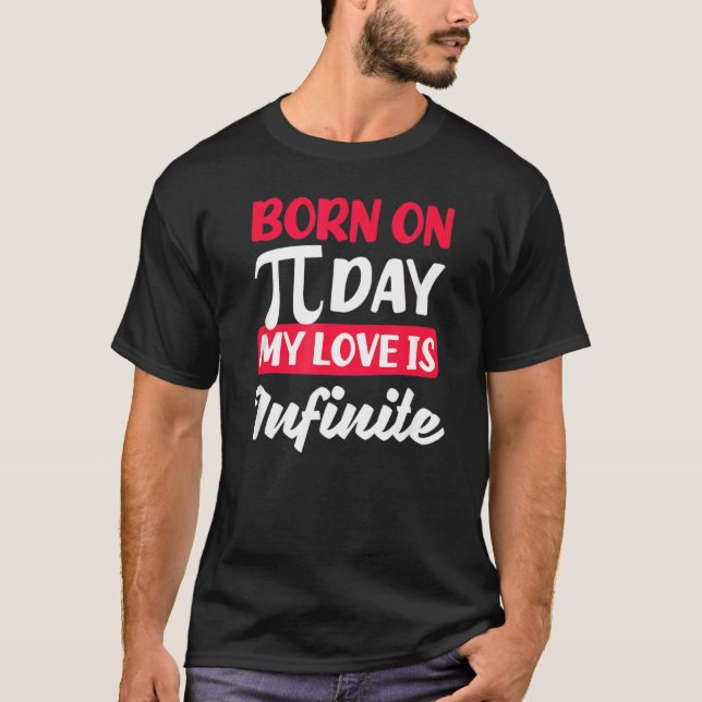 T-shirt Pi Day Mon Amour Est Un Symbole Pi Infini (Devant)