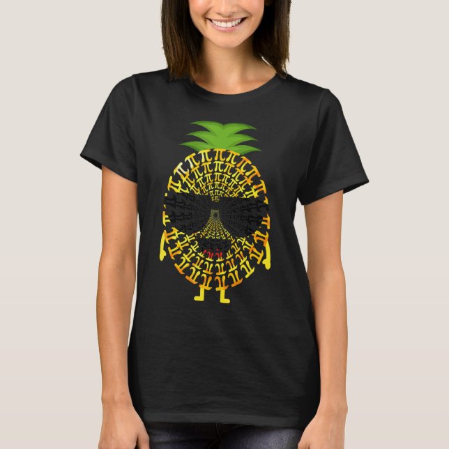 T-shirt Pi Day Pineapple 3,14 Pi Symbole Math Enseignants  (Devant)