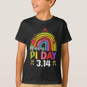 T-shirt Pi Day Shirt Enseignant Rainbow Funny Happy Pi Day