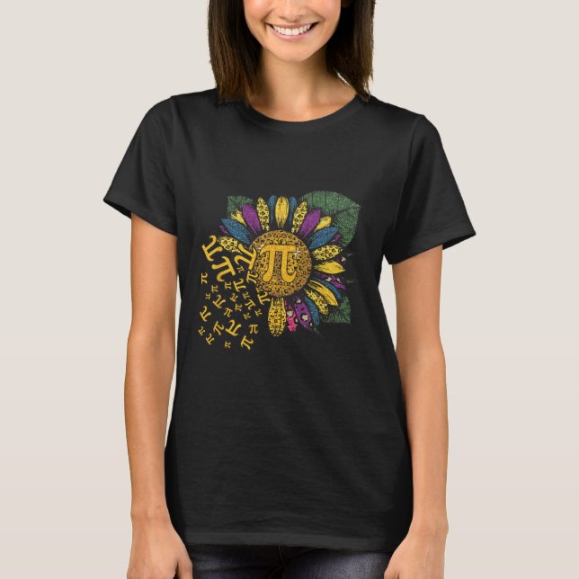 T-shirt Pi Day Sunflower 3 (Devant)