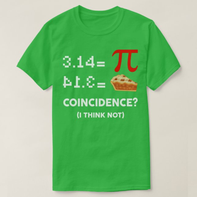 T-shirt Pi égale tarte amusant Math Pun Pi Jour (Design devant)