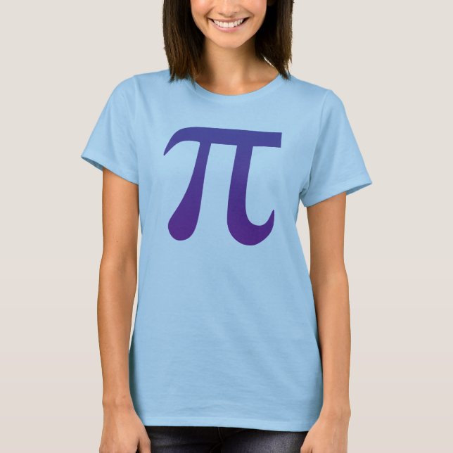 T-shirt Pi en violet (Devant)