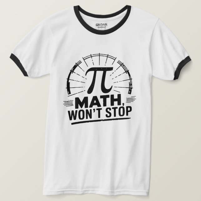 T-shirt Pi Math n'arrêtera pas Nerds Enseignants Étudiants (Design devant)