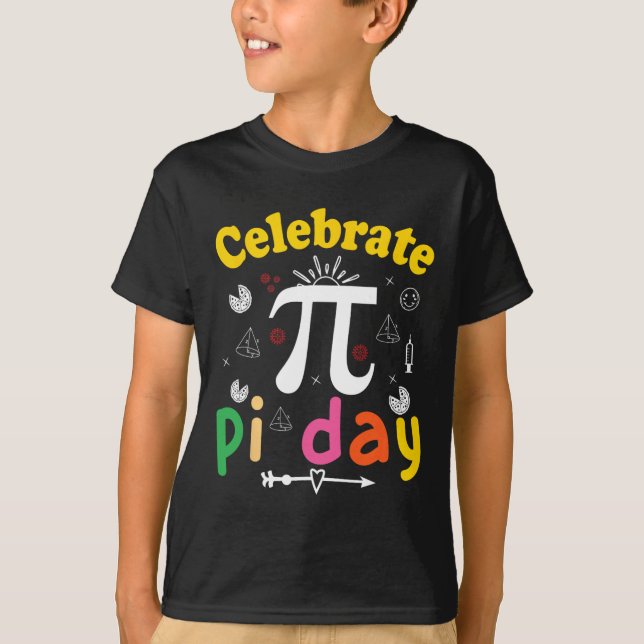 T-shirt Pi Math Science Stem Don 3.14 Pi Jour 1 (Devant)