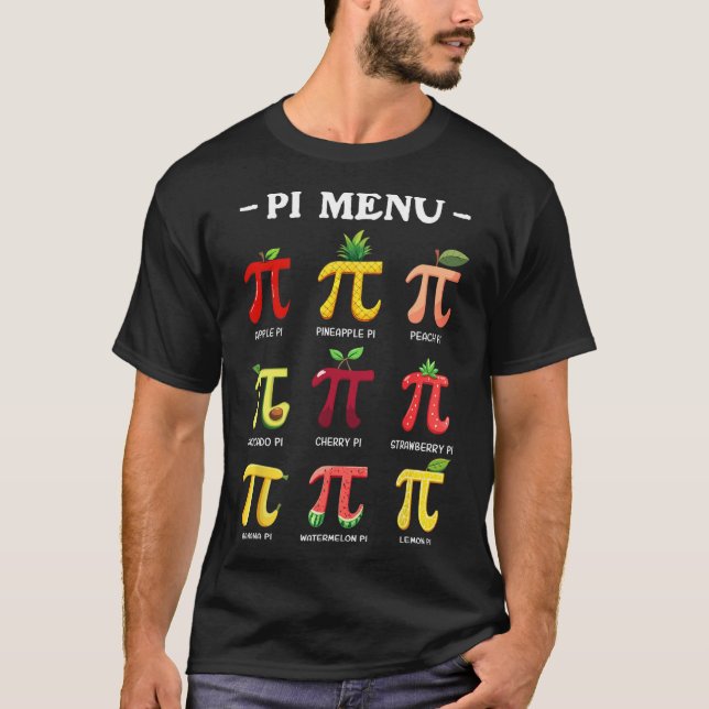 T-shirt Pi Menu Pi Jour 3 (Devant)