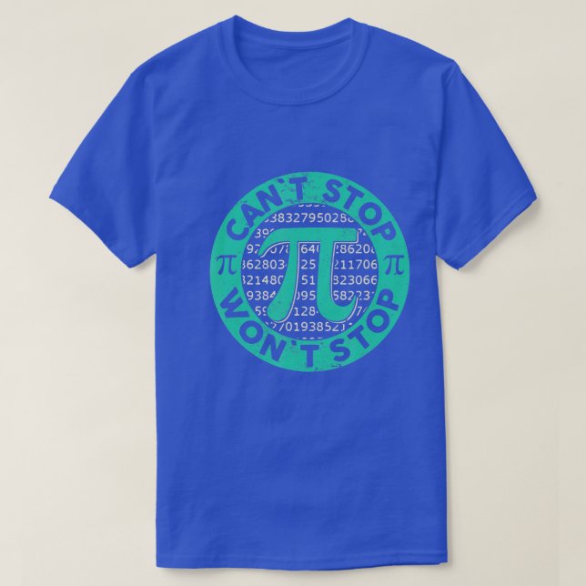 T-shirt Pi ne peut pas arrêter Pi n'arrêtera pas Math Pi D (Design devant)
