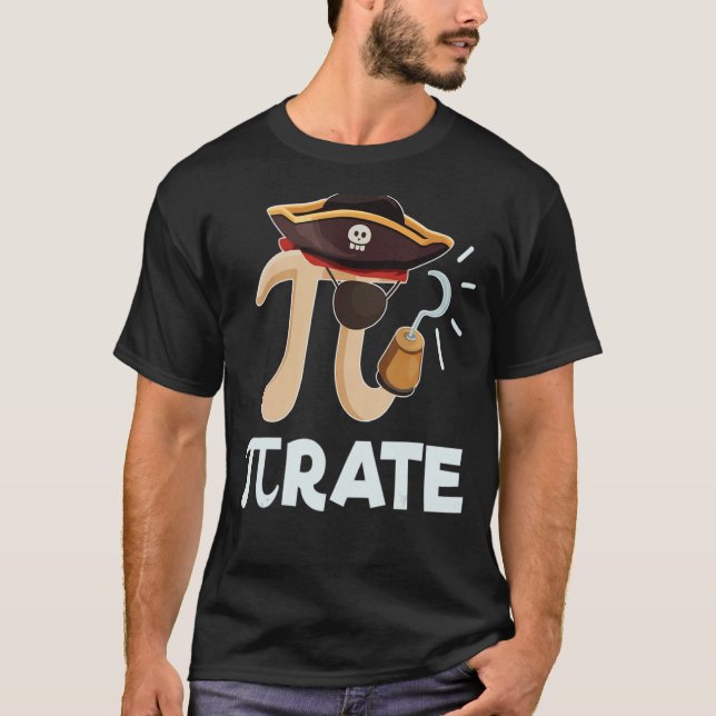 T-shirt Pi Note Pi Jour Mathématicien Geek Math Pirate (Devant)