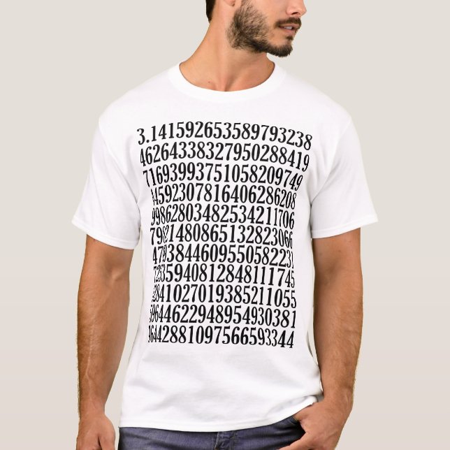 T-shirt Pi numérote des nombres du geek pi de la Science (Devant)