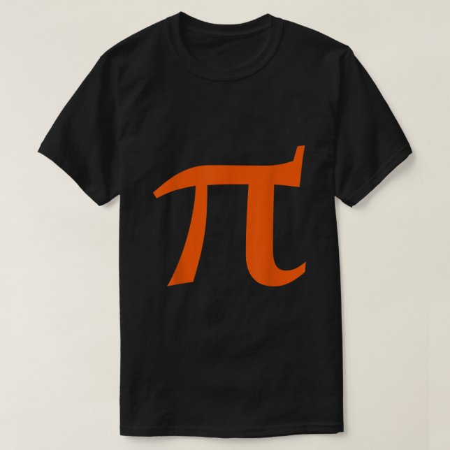 T-shirt Pi symbole chemise orange pi jour professeur de ma (Design devant)