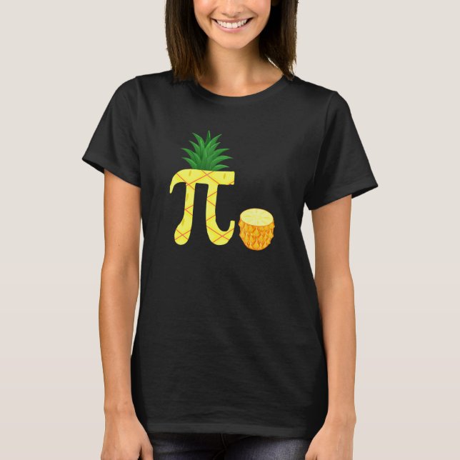 T-shirt Pi Symbole Math Geek Pineappa Math Enseignant (Devant)