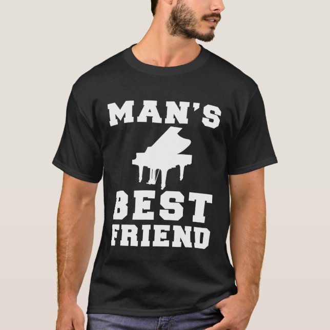 T-shirt pianisman meilleur ami tee (Devant)