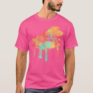 T-shirt Pianist Gifts For Men Women Colorful Style Piano