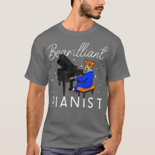 T-shirt Pianiste barbare Ours au piano