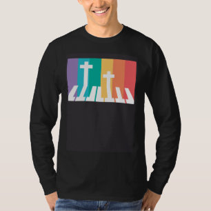 T-shirt Pianiste Chrétien Joueur de Piano Musicien Religie