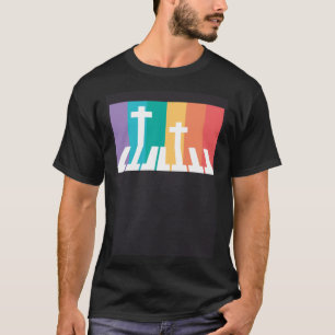 T-shirt Pianiste chrétien Piano Joueur Musicien religieux
