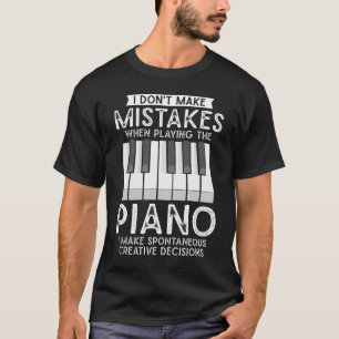 T-shirt Pianiste créatif et musicien de piano amateur de m