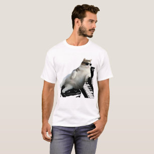 T-shirt Pianiste de chat aveugle