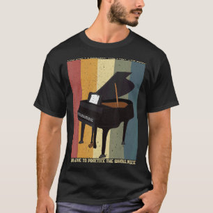 T-shirt Pianiste de musique classique Piano instrument de