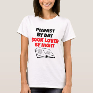 T-shirt Pianiste du livre Lover