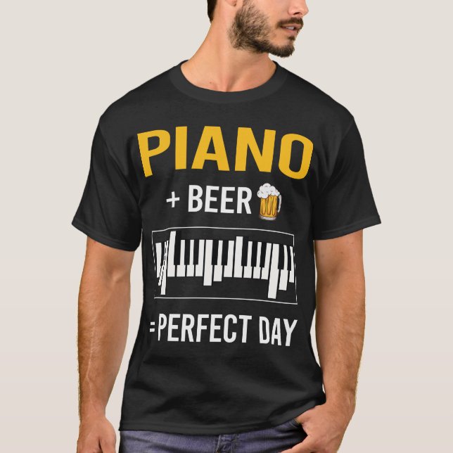 T-shirt Pianiste Piano Day (Devant)