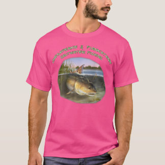 T-shirt Piankatank River Chesapeake Bay Pêche au tambour r
