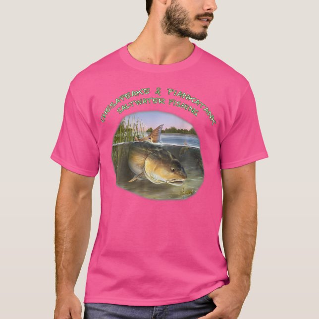 T-shirt Piankatank River Chesapeake Bay Pêche au tambour r (Devant)