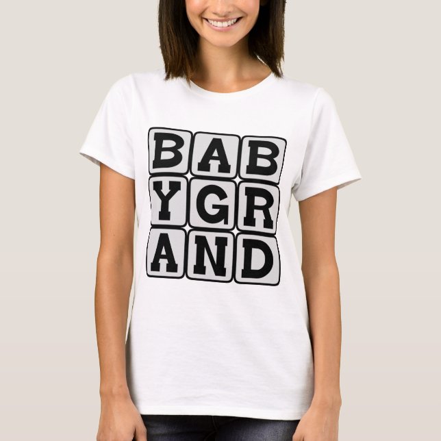 T-shirt Piano à queue bébé, instrument de musique (Devant)