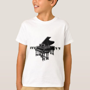 T-shirt Piano à queue et clavier