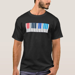 T-shirt Piano Ancien  Pianiste Musique Clavier Musicien De