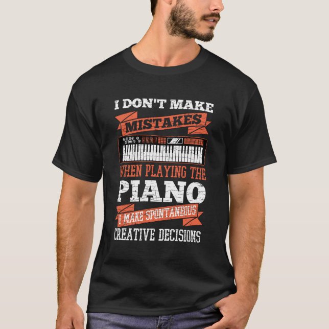 T-shirt Piano clavier (Devant)