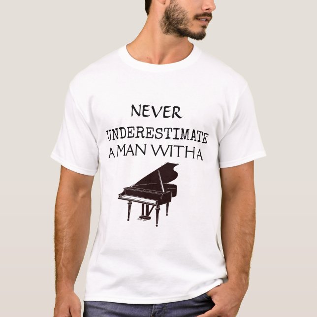 T-shirt Piano Clavier - Musicien Instrument de Musique (Devant)