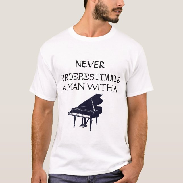 T-shirt Piano clavier - Pianiste musicien instrument de mu (Devant)