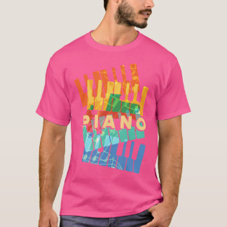 T-shirt Piano Clavier Piano Lecteur Pianiste Musicien Orch
