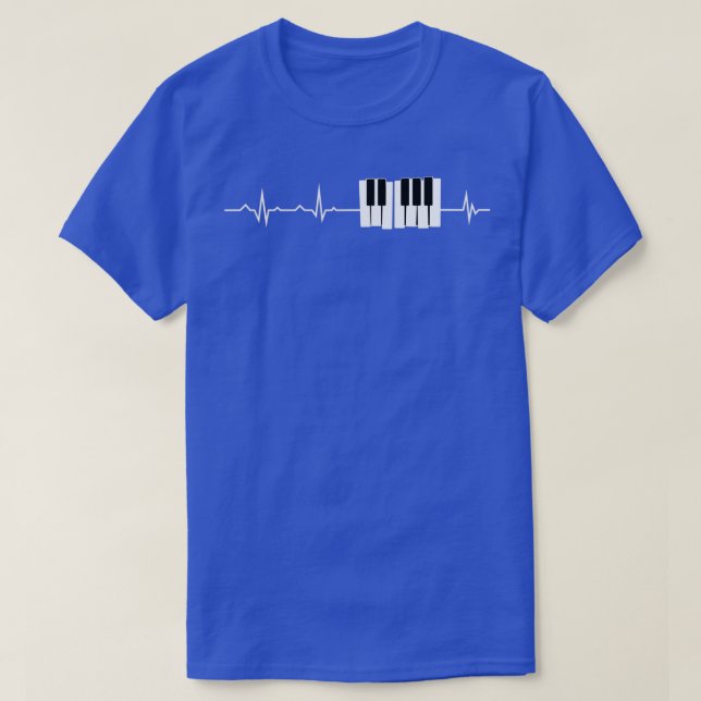 T-shirt Piano Clavier Piano Piano Grand Pianiste  (Design devant)