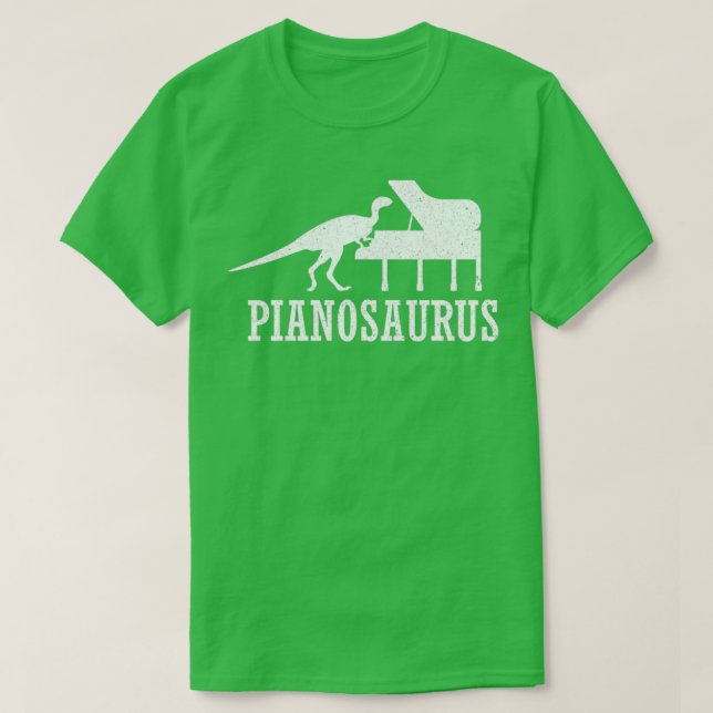 T-shirt Piano-clavier Pianosaurus (Design devant)