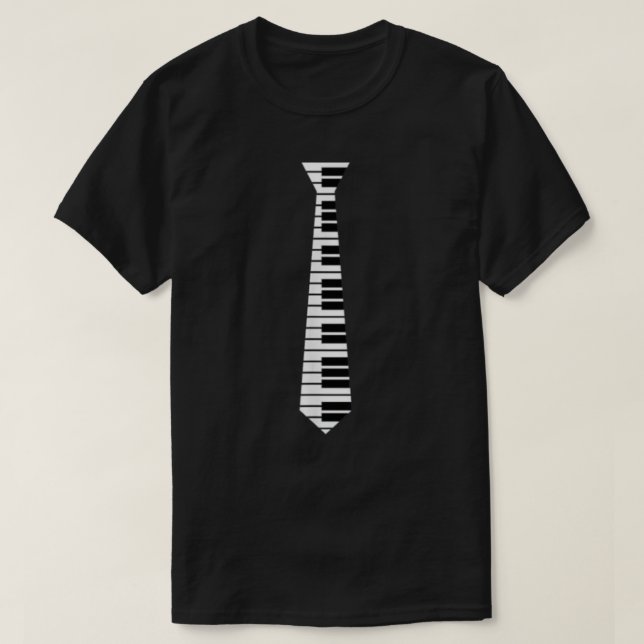 T-shirt Piano Cravate Tee (Design devant)