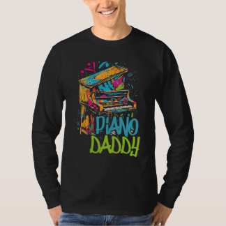 T-shirt Piano Dad Piano Man Pianist Keyboard Musician Fath