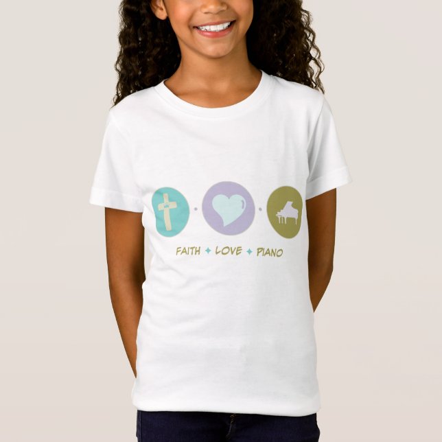 T-Shirt Piano d'amour de foi (Devant)