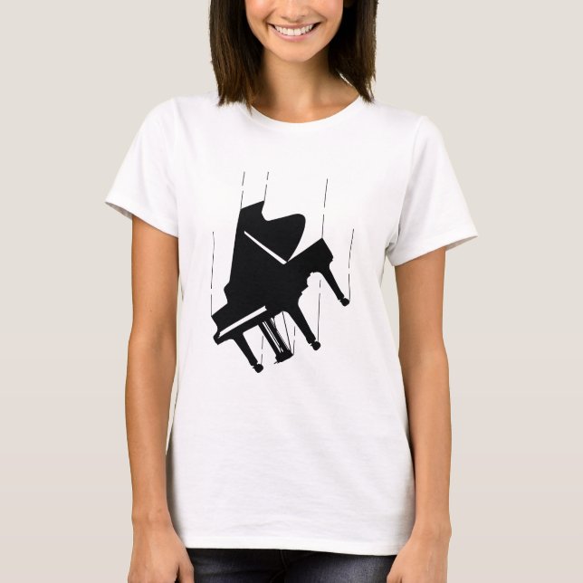 T-shirt Piano en chute (Devant)