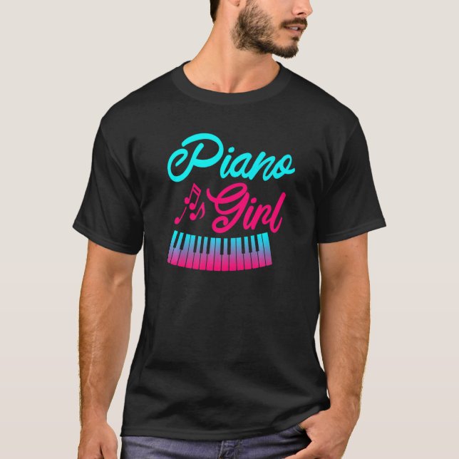 T-shirt Piano Girl (Devant)