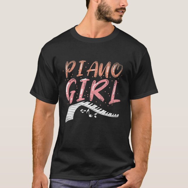T-shirt Piano Girl (Devant)