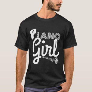 T-shirt Piano Girl cadeau Piano Player Pianist Piano Music
