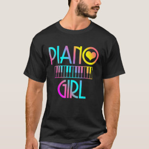 T-shirt Piano Girl Musical Pianist Clavier Cute