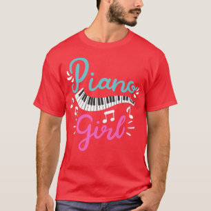 T-shirt Piano Girl Pianist Piano Player 1