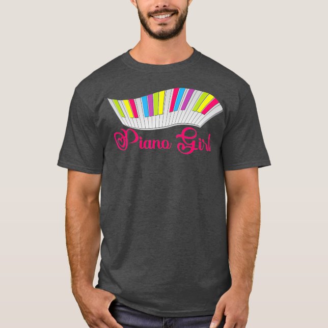 T-shirt Piano Girl Piano Lecteur Piano Musical Pianist Cla (Devant)